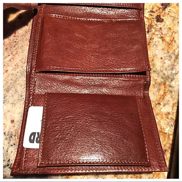 ITALIAN LEATHER BUSINESS TRI FOLD WALLET - Picture 4 of 7